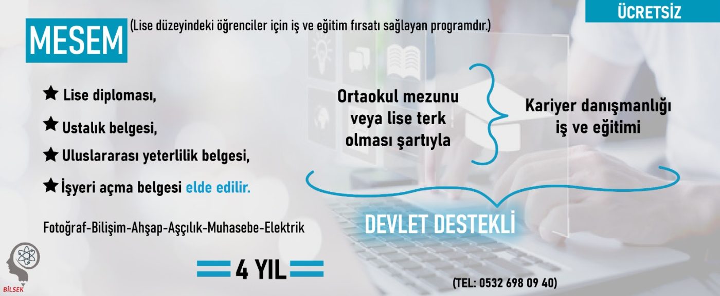 Lise öğrencileri meslek ediniyor..